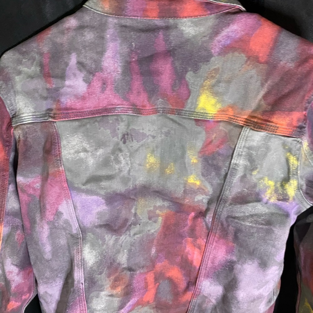 Colorful Splatter Denim Jacket - Picture 17 of 17